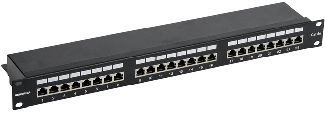 Патч-панель 1U категории 5Е FTP 24 порта (Krone) GENERICA