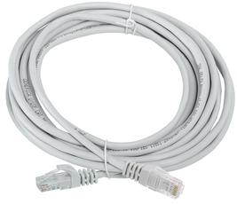 Шнур коммутационный категории 5Е UTP 5м серый GENERICA