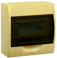 Корпус модульный пластиковый навесной ЩРН-П-8 (сосна) IP41