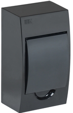 Корпус модульный пл. нав. ЩРН-П-4 черный IP41
