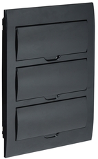 Корпус модульный пл. встр. ЩРВ-П-36 черный черн. дв IP41