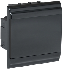 Корпус модульный пл. встр. ЩРВ-П-6 PRIME черный IP41