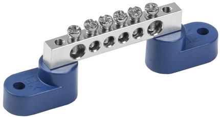 Шина N ''ноль'' на двух угловых изоляторе Ni ШНИ-6х9-6-У2-С