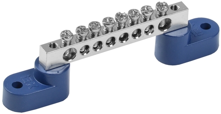 Шина N ''ноль'' на двух угловых изоляторе Ni ШНИ-6х9-8-У2-С