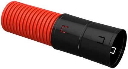 Труба гофрированная двустенная 110мм красная жесткая (6м)