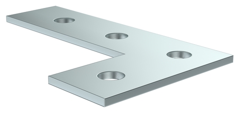 Пластина соед. L-образная удлин. для STRUT-профиля HDZ