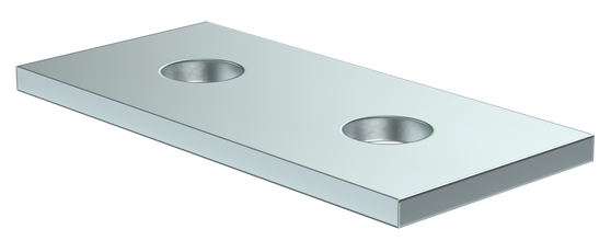 Пластина соед. с 2 отверстиями для STRUT-профиля HDZ