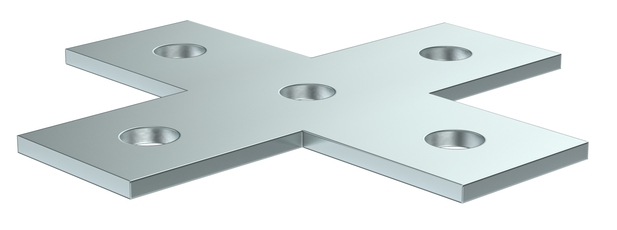 Пластина соед. X-образная для STRUT-профиля HDZ