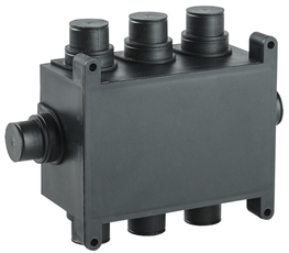 Коробка распаячная 118х76х60мм для монолит. стр. черная