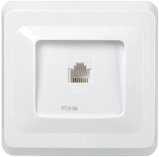 РТ10-ВБ Розетка 1-ая телефонная RJ11 ВЕГА белый