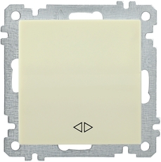ВС10-1-3-Б Выключатель одноклавишный перекрестный 10А BOLERO кремовый