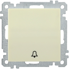 ВС10-1-4-Б Выключатель одноклавишный кнопочный 10А BOLERO кремовый