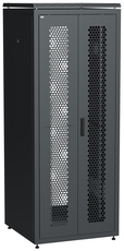 Шкаф сетевой 19' LINEA N 42U 800х800мм двустворчатая перфорированная дверь задняя перфорированная черный
