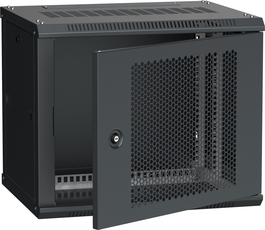 Шкаф LINEA W 6U 600x450 мм дверь перфорированная RAL9005