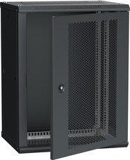 Шкаф LINEA W 12U 600x450 мм дверь перфорированная RAL9005