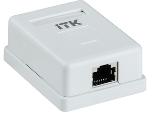 Настенная информационная розетка RJ45 кат. 6 FTP 1-порт