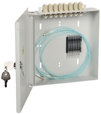 Кросс настенный укомплектованный LC (duplex) 8шт (OM2)