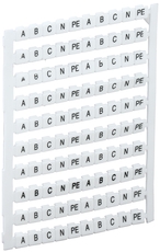 Маркеры для КВИ-4/16мм2 с символами ''A, B, C, N, PE''