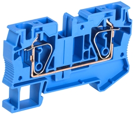 Клемма пружинная КПИ 2в-6 57А синий