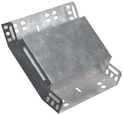 Поворот на 45град. вертикальный внутренний 50х100 горячеоцинкованный