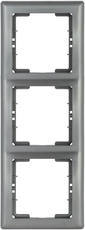 Рамка 3 местная вертикальная BOLERO антрацит