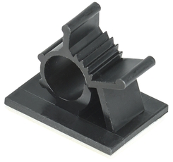 Клипса самоклеящаяся КС-10 черная (24 шт)