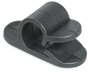 Клипса самоклеящаяся КС-1 черная (24шт)