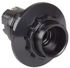 Патрон люстровый Е14 карболитовый с кольцом черный