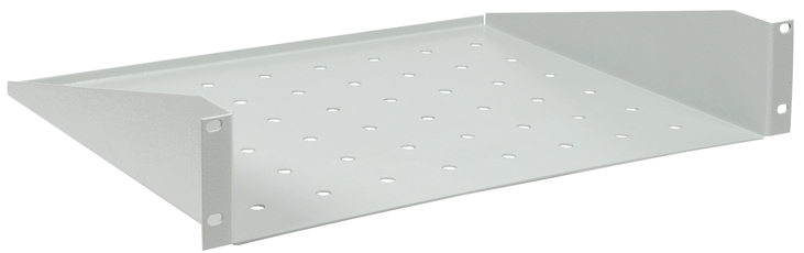 Полка консольная ITK 19 дюймов глубиной 350мм 1 юнит цельнометаллическая серая