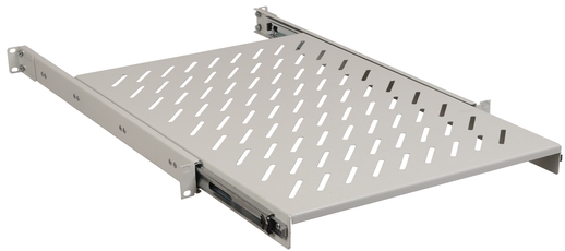 19' выдвижная полка глубиной 1000мм серая