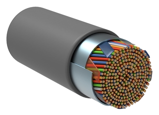 Витая пара F/UTP кат.5E 50х2х24AWG solid LSZH 305м серый ITK