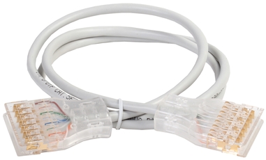 Патч-корд (коммутационный шнур) 110-110 4 пары категория 5 серый (2м)