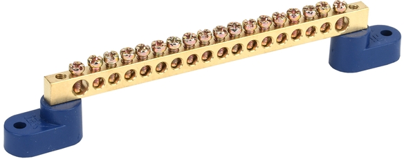 Шина N ноль на двух угловых изоляторах ШНИ-6х9-18-У2-С