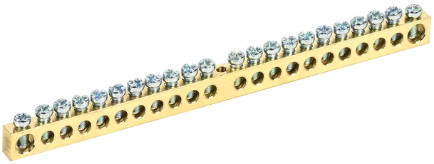 Шина PEN земля-ноль 8х12мм 22/1 (22групп/креп по цент)