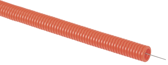 Труба гофрированная ПНД d16 с зондом оранжевая (50м)