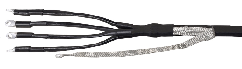 Муфта КВ(Н)тп 4х150/240 с наконечниками пайка бумажная изоляция 1кВ