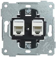 Розетка 2-ая компьютерная RJ45 Cat5e BOLERO