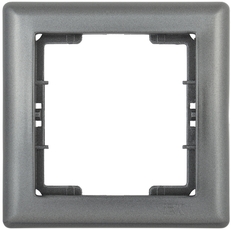 Рамка 1 местная BOLERO антрацит