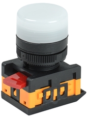 Лампа AL-22TE сигнальная белая с подсветкой неон 240В