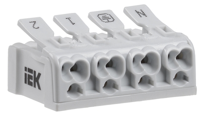 Клемма пружинная соединительная КСП4-2L+N+PE