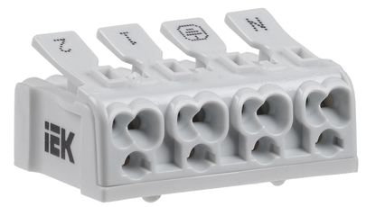 Клемма пружинная соединительная КСПн4-2L+N+PE