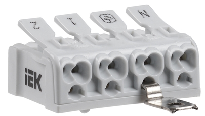 Клемма пружинная соединительная КСПнз4-2L+N+PE