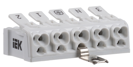 Клемма пружинная соединительная КСПз5-3L+N+PE