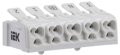 Клемма пружинная соединительная КСПн5-3L+N+PE