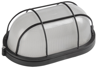 Светильник НПП-100w овальный с решеткой термостойкий IP54