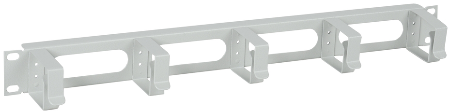 Органайзер кабельный 19дюймов 1U 5 колец серый