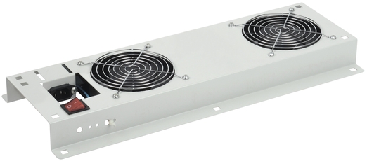 Панель вентиляторная ITK 2 модуля с выключателем серая