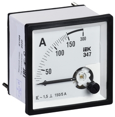 Амперметр 150/5А 96х96 AC через тр-р Э47