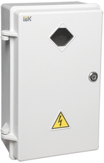 Щит учетно-распределительный навесной ЩУРн-1/10 IP54 с замком с окном (полиэстер)