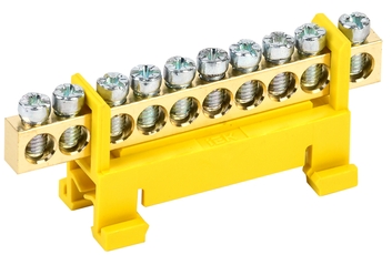 Шина PE земля на DIN-изоляторах тип Стойка ШНИ-6х9-10-С-Ж